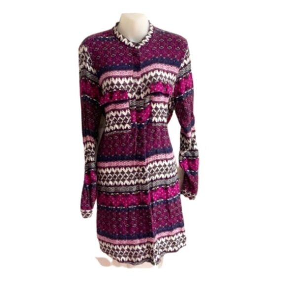 H&M Divided Shirt Dress, Boho Print, 12 - Picture 2 of 7